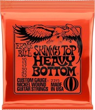 Ernie Ball Skinny Top Heavy Bottom Slinky Nickel Electric Guitar Strings (10-52)
