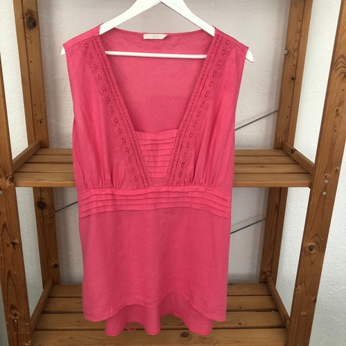Pink 100 linen boho - pink, 100%