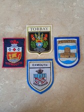 4 Vintage PATCHES/ BADGES Sow Ons   OF DEVON Never Used  Great Condition