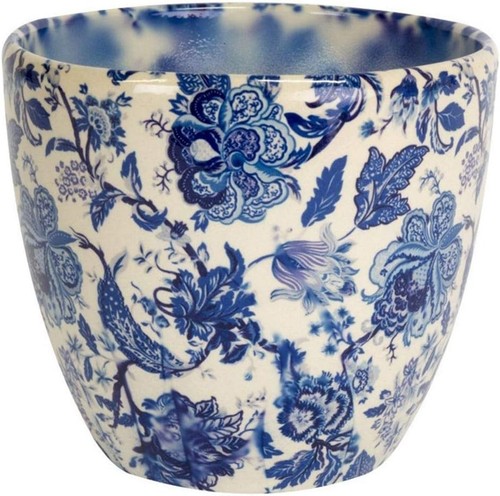 Vintage blue planter - vintage, cm