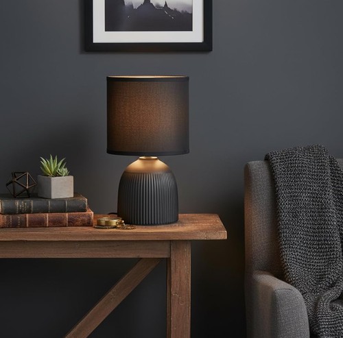 Mini ribbed bedside lamp - bedside,