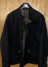 Next Mens Wax Cotton (like Barbour Duke 3XL) Reg Fit Jacket Black 2xl Excellent 