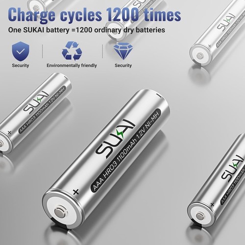 Rechargeable aaa batteries - rechargeable,