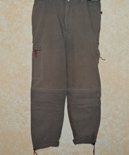 Timezone Cargo Pants Size M Olive Many Pockets Adjustable Function Expeditions 