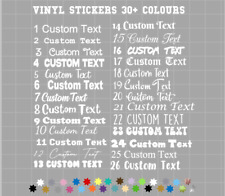 Personalised Name Vinyl Sticker Word Text Cut Text Font Sticker Sentence Letter
