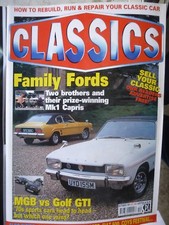 CLASSICS 97/10 TRIUMPH DOLOMITE FORD CAPRI MGB MINI COOPER VW GOLF GTi 1100 1300