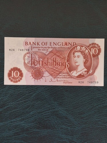 Ten shilling note - -, bank