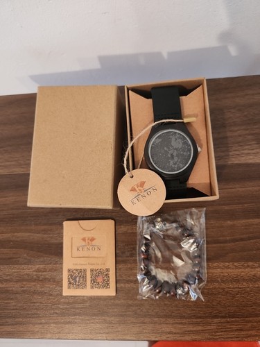 Black wood watch - watch, men