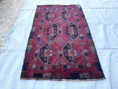 Hand knotted afghan baluchi - hand,