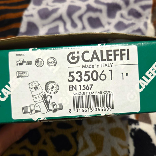Caleffi 535061 1in brass - brass, water