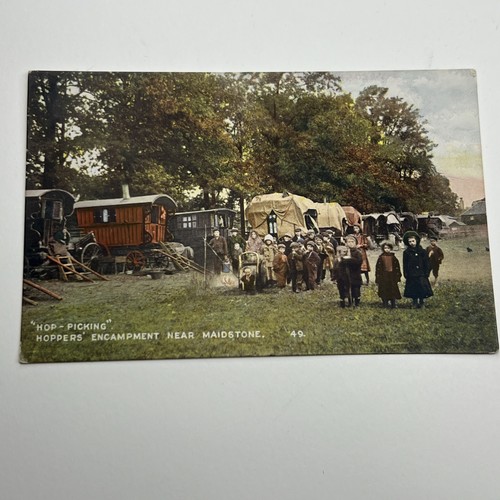 Hop picking hoppers encampment - hop-picking,