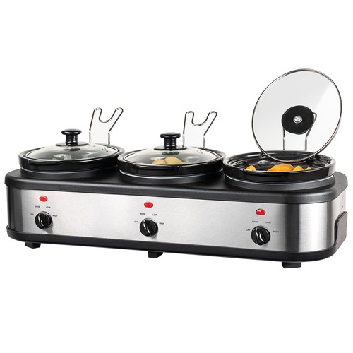 Daewoo triple slow cooker - 4.5l,