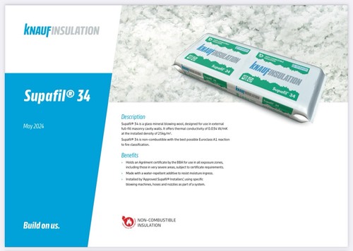 Knauf supafil cavity - supafil, 34