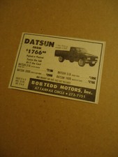 Datsun Pickup 1968 newspaper