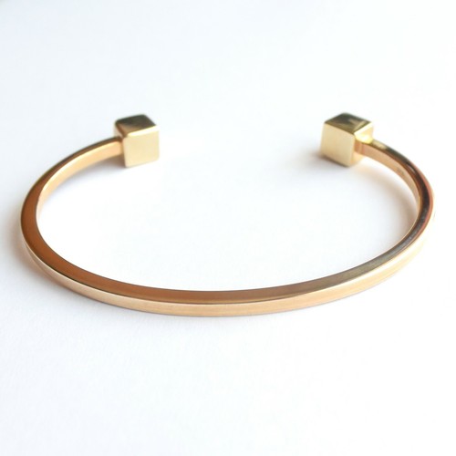 Bangle bracelet open gold - bracelet,