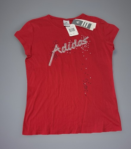 Adidas rhinestone shirt red - adidas,