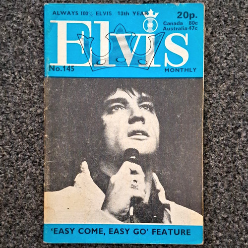 Elvis monthly magazine issue - elvis,