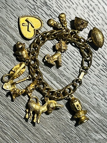 Charm bracelet 1950s - charm, k