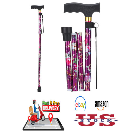 Walking cane aluminum folding - walking,