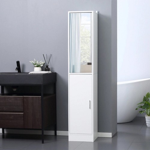 Tall mirrored bathroom cabinet - mirrored,
