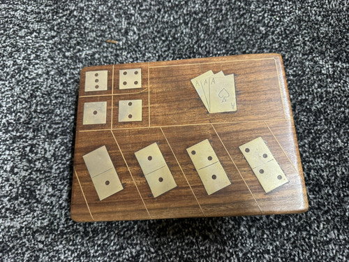 Wooden dominoes dice - wooden,