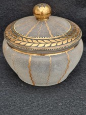 Vintage glass vanity powder - vanity,