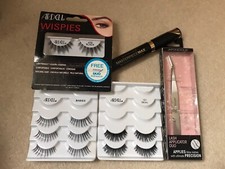 Ardell False Strip Eyelashes, Japonesque Lash Applicator & Max Factor Mascara
