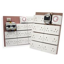 MDF Board Relay Contactor Timer Switch Hydroponic Light Fans 6-26 UK plug socket