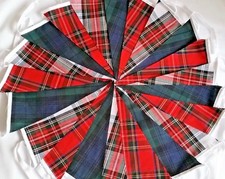 Tartan Bunting Fabric Vintage