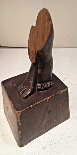 Antique wood carved broken - wood,