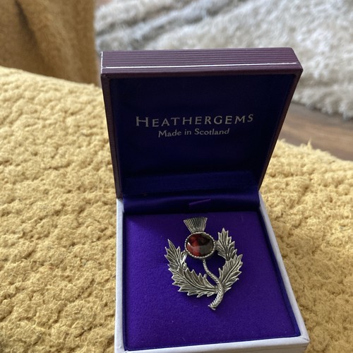 Heathergems thistle brooch - heathergems,