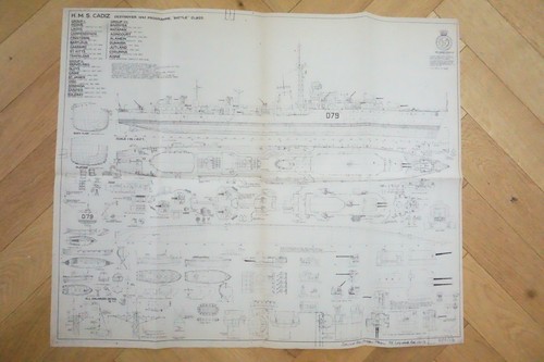 Hms cadiz ship shipping plan - cadiz,