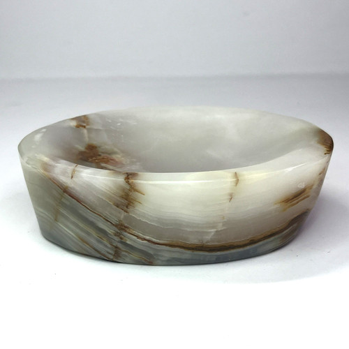 Onyx stone soap dish - dish, bowl