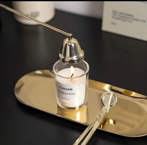 Stainless steel candle - steel, snuffer