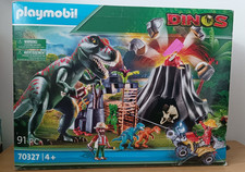 Playmobil Volcano with Tyrannosaurus Toddler Set Dinosaur Toy VGUC with Box, HTF