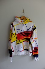 Adidas Originals AOP graphic multicoloured P/O hoody M * Light marks