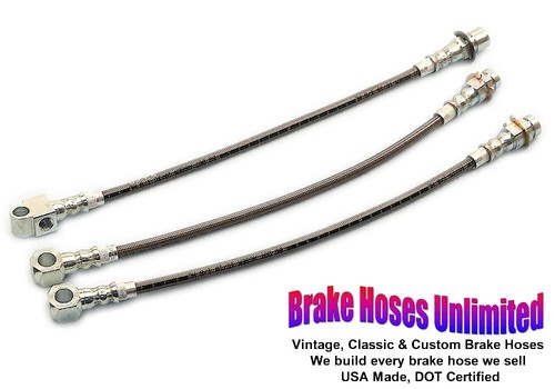 Stainless brake hose - brake, set