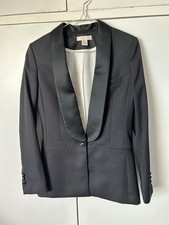 NEW WITHOUT TAGS- H&M Ladies Stunning Tuxedo Jacket Size 34- Fits 8/10