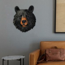Bear Head Wall Statue Wildlife