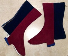 Unworn Genuine 1960s Suede Spats By Donna Carmela, Paris