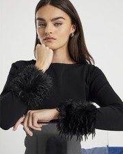 River Island Womens Black Long