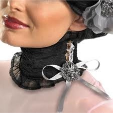 Adjust Black Lace Neck Corset