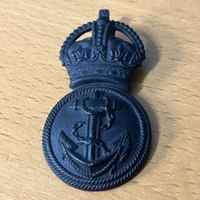 WW1 British RND (ROYAL NAVAL DIVISION) CHIEF PETTY OFFICERS Hat Cap Badge 1 Lug