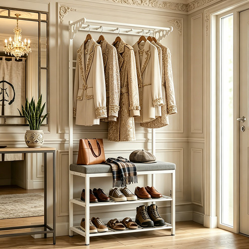Hallway shoe bench - hallway, with
