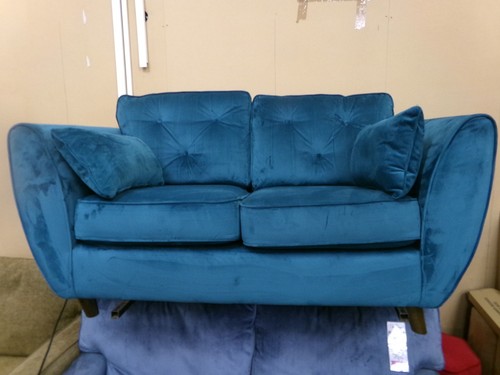 Blue seater sofa armchair - 2,