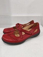 Hotter Lulu Lulux Chilli Red Leather Shoes UK Size 5 EU 38 New