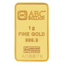1 gram 999.9 Fine Gold ABC