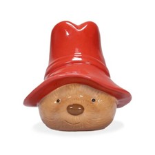 Paddington Bear Shaped Head Money Box.   15.2(h) x 14.2(w) x 15.2(d)cm