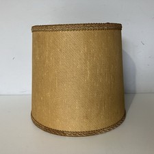 Vintage 60s 70s Mid Century Mustard Lampshade Retro 18cm