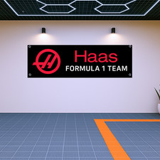 Haas F1 Team Banner Garage Man